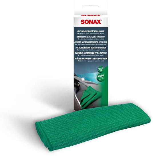 Sonax microfasertuch scheibe+innen microfibre cloth 38 x 38