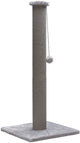 Beeztees serpa xl katten krabpaal - hoge krabpaal - met touw - met balletje - grijs - 40x40x90 cm