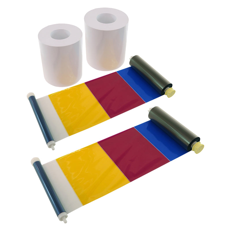 Afbeelding laden in galerijviewer, DNP Papier 2 Rol � 400 St. 10x15 Geperforeerd op 10x10 cm voor DS620
