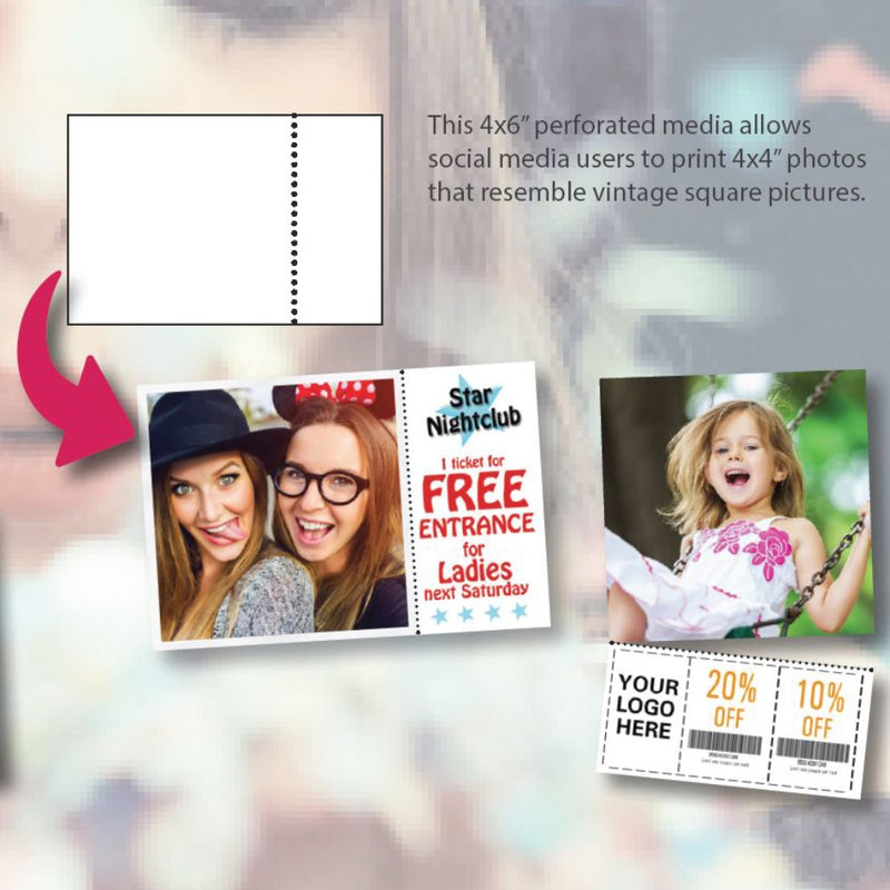 Afbeelding laden in galerijviewer, DNP Papier 2 Rol � 400 St. 10x15 Geperforeerd op 10x10 cm voor DS620
