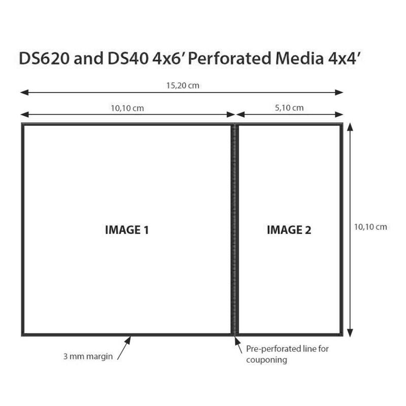 Afbeelding laden in galerijviewer, DNP Papier 2 Rol � 400 St. 10x15 Geperforeerd op 10x10 cm voor DS620
