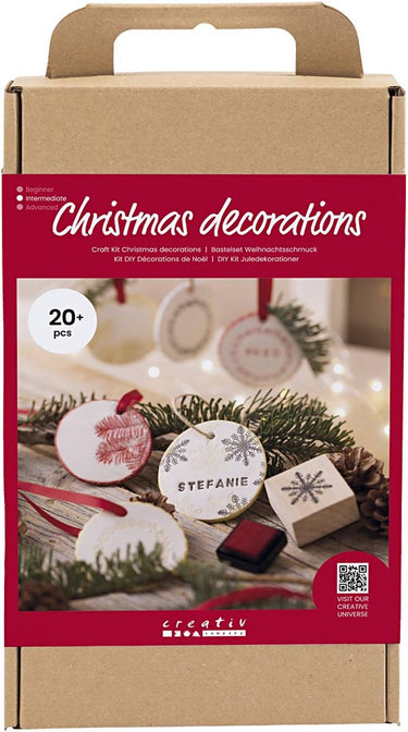 Creativ company hobbyset kerstornamenten zelfhardende klei