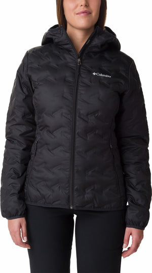 Columbia delta ridge™ ii down hooded jacket women's outdoorjas - black - maat xl