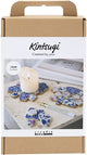 Creativ company cc hobbyset kintsugi blauw goud lichtrood en wit