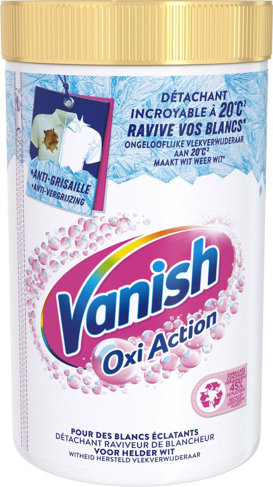 Vanish oxi action whitening booster poeder - vlekverwijderaar voor witte was - 1,41kg