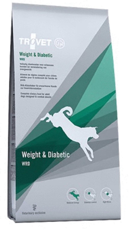 0 0 trovet wrd weight diabetic - hondenvoer - ondersteunt gewicht - geschikt voor diabetische honden - volledig smakelijk