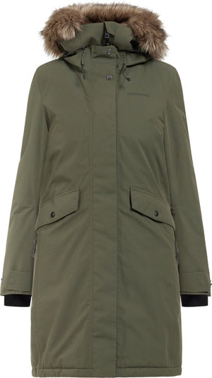 Didriksons erika wns parka 3 dames outdoorjas - deep green 36