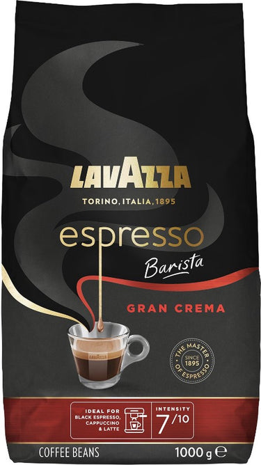 Lavazza espresso barista gran crema koffiebonen - koffie blend van robusta en arabica bonen - intensiteit 8 10 - 1 kg