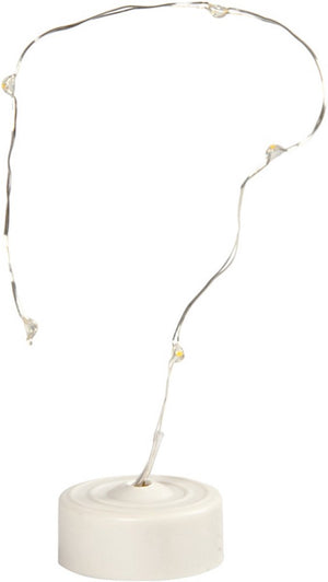 Creativ company cc led string of lights, l: 27 cm, silver, 1 pc
