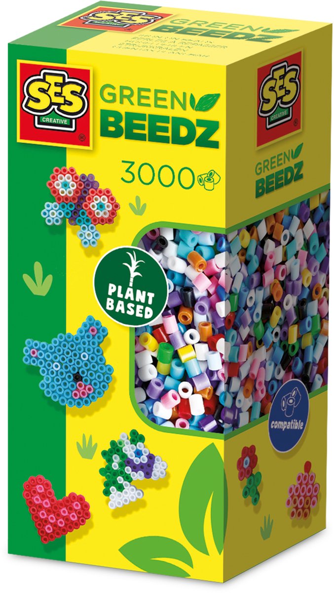 Afbeelding laden in galerijviewer, Ses creative ses green beedz - strijkkralen mix 3000

