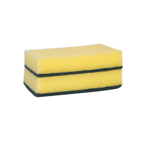 Wecoline weco schuurspons geel wit 150x90x30 mm (10 stuks)