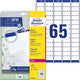 Adresetiketten avery quickpeel 38 x 76 mm wit