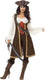 Vegaoo bruin pirate pak vor dames - verkleedkleding - small