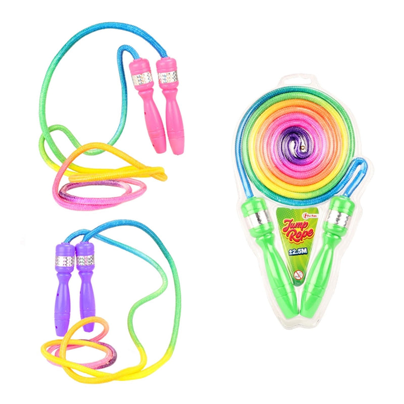 Afbeelding laden in galerijviewer, Toi-toys toi toys springtouw regenboof kleuren
