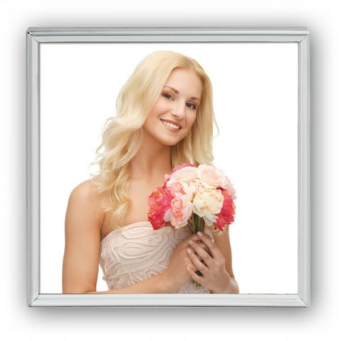 Afbeelding laden in galerijviewer, Zep fotolijst 120s01-55 silver plated 13x13 cm
