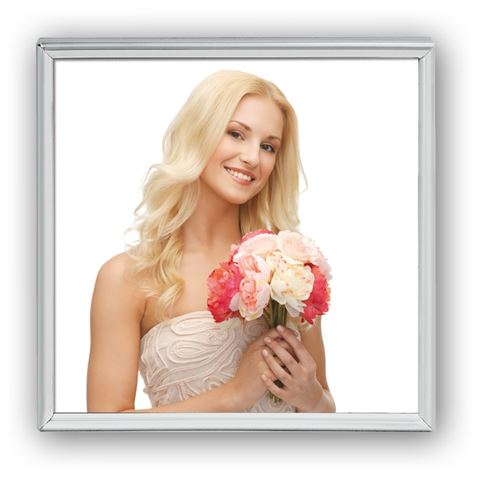 Afbeelding laden in galerijviewer, Zep fotolijst 120s01-88 silver plated 20x20 cm
