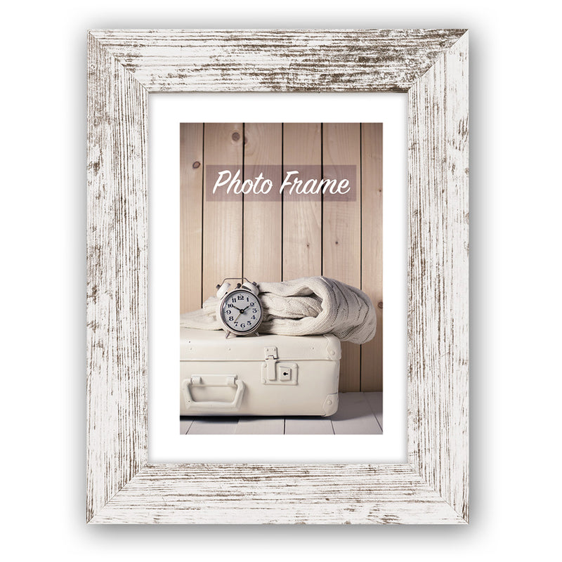 Afbeelding laden in galerijviewer, Zep fotolijst v21206 nelson 6 white wash 20x20 25x25 cm
