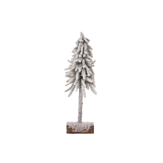 Decoris kunstkerstboom mini met sneeuw op stam ø15xh45cm