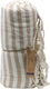 Ancient wisdom - handdoek - katoenen pario handdoek 100x180 cm warm zand - badhanddoek - strandhanddoek - douchehanddoek - scrubhanddoek - zachte doek