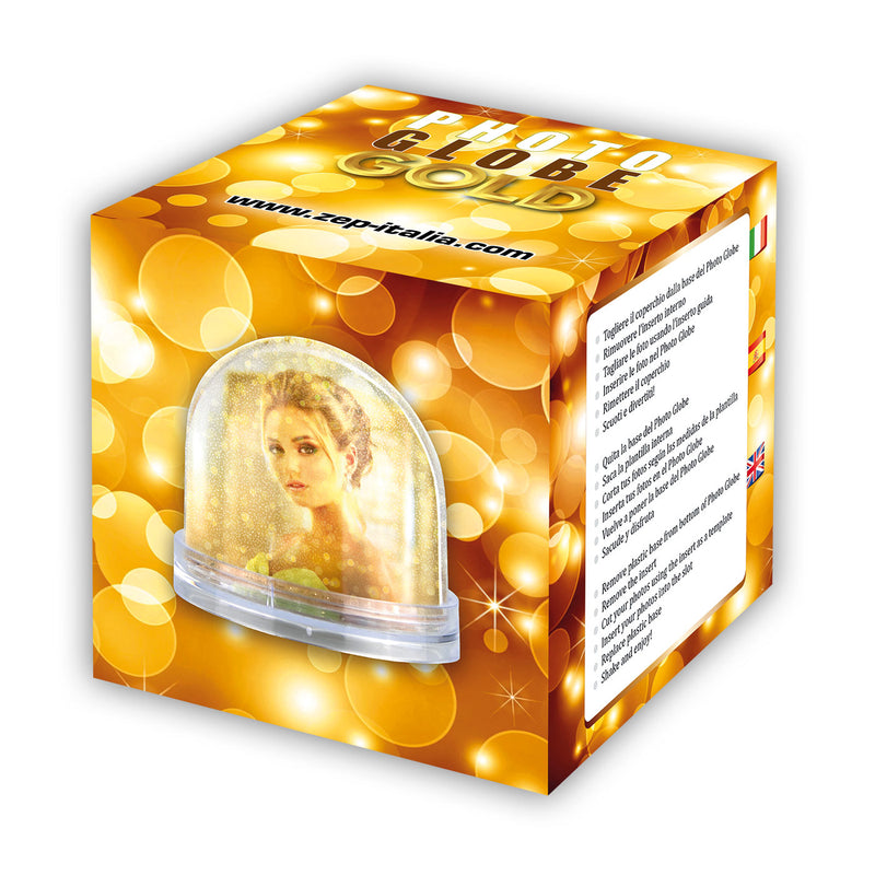 Afbeelding laden in galerijviewer, Zep pg554 6x photo globe gold 6,5x6,2 cm
