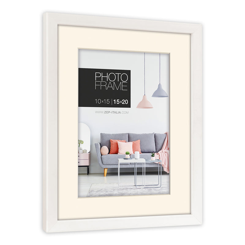 Afbeelding laden in galerijviewer, Zep fotolijst np34w edison white 20x30 30x40 cm
