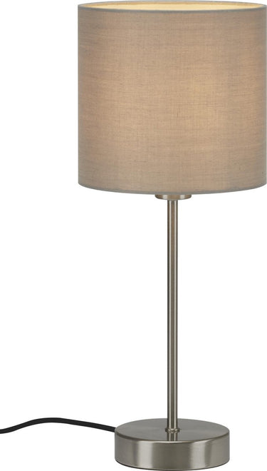 Briloner - fabric - tafellamp - incl. aan uit schakelaar - e14 - 25 w - taupe - metaalweefsel