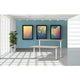 Zit-sta-bureau schaffenburg lectro basic 160x80 eik wit