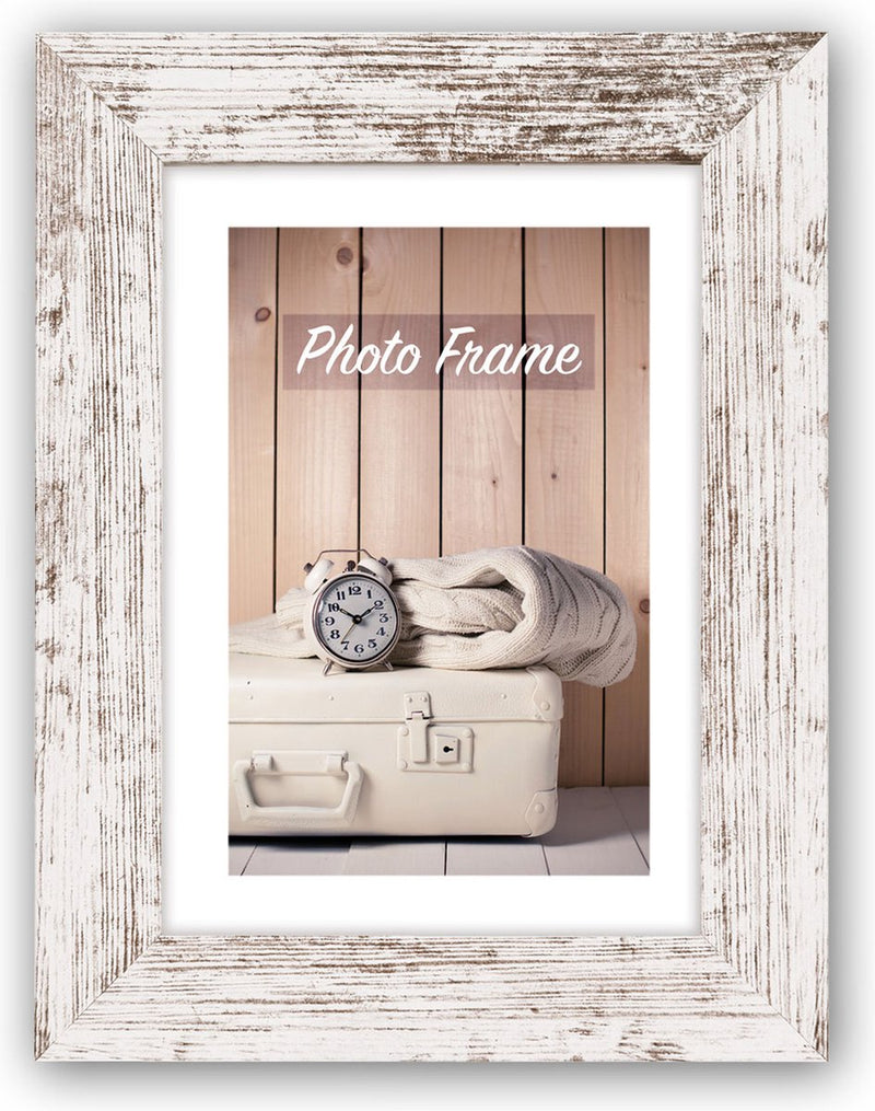 Afbeelding laden in galerijviewer, Zep fotolijst v21546 nelson 6 white wash 40x50 45x55 cm
