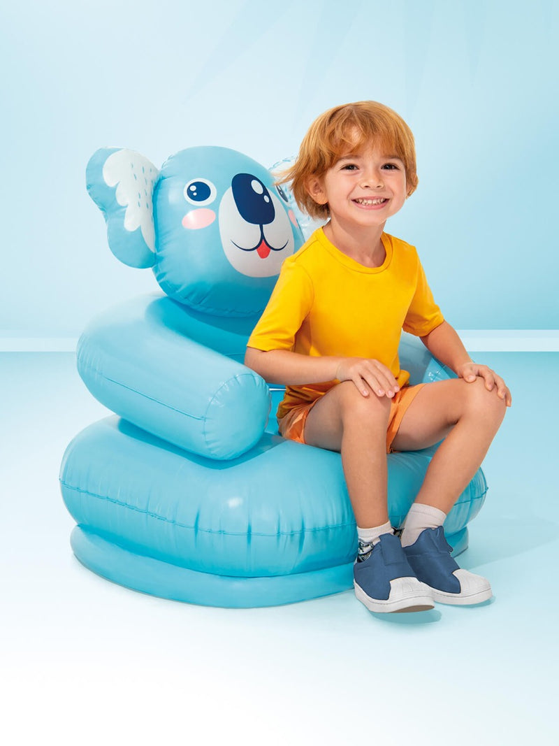 Afbeelding laden in galerijviewer, Intex kinderstoel 'happy animal' blauw
