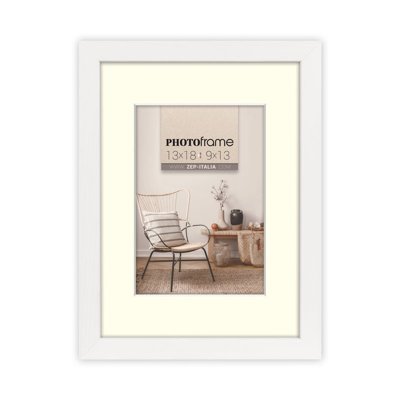 Afbeelding laden in galerijviewer, Zep fotolijst v4568w malmo white 10x15 15x20 cm
