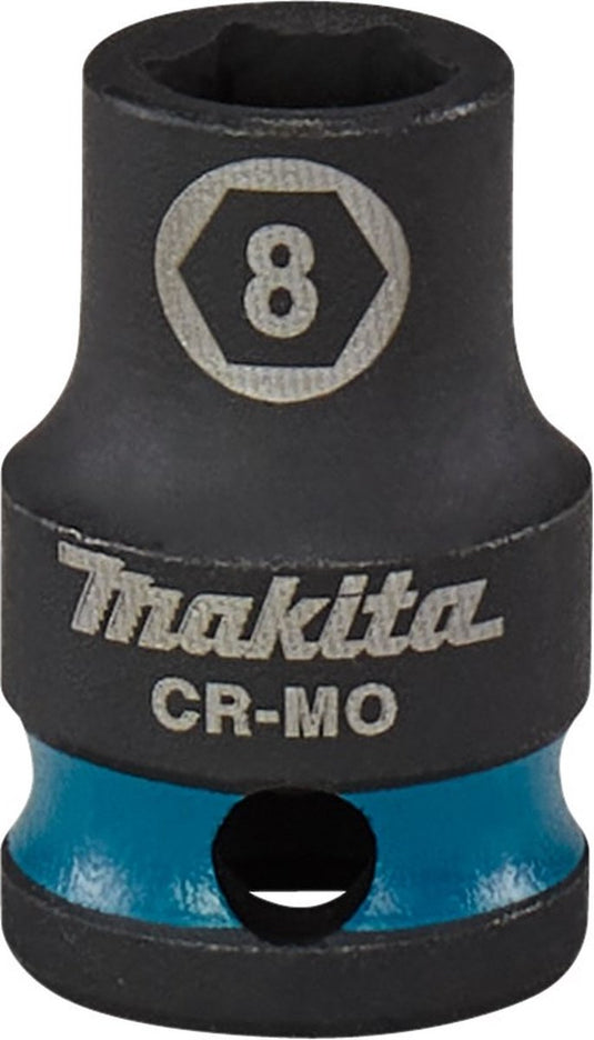 Makita e-15899 impact black krachtdop 3 8 kort | 8 mm