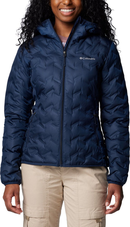 Columbia delta ridge™ ii down hooded jacket women's outdoorjas - collegiate navy - maat xl