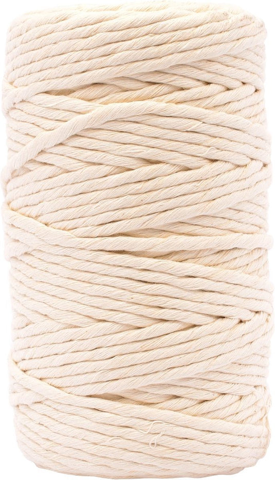 Vaessen creative macrame touw - naturel - 5mmx100m