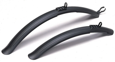 Sunnywheel 28 inch kunststof opdruk spatbordset zwart 43 mm