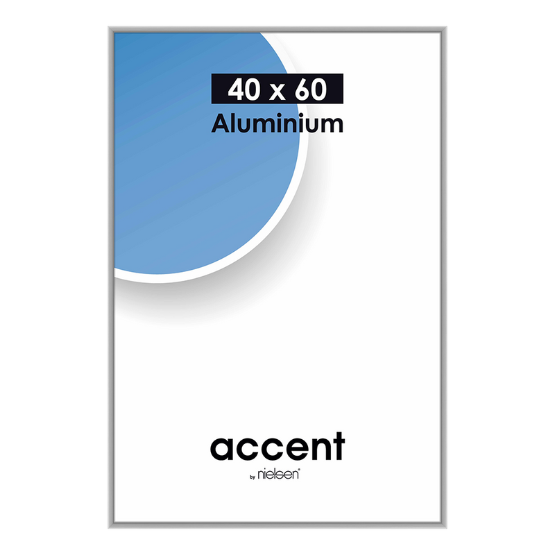 Afbeelding laden in galerijviewer, Nielsen design nielsen fotolijst 55124 accent mat zilver 40x60 cm
