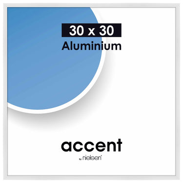 Nielsen design nielsen fotolijst 54139 accent glanzend wit 30x30 cm