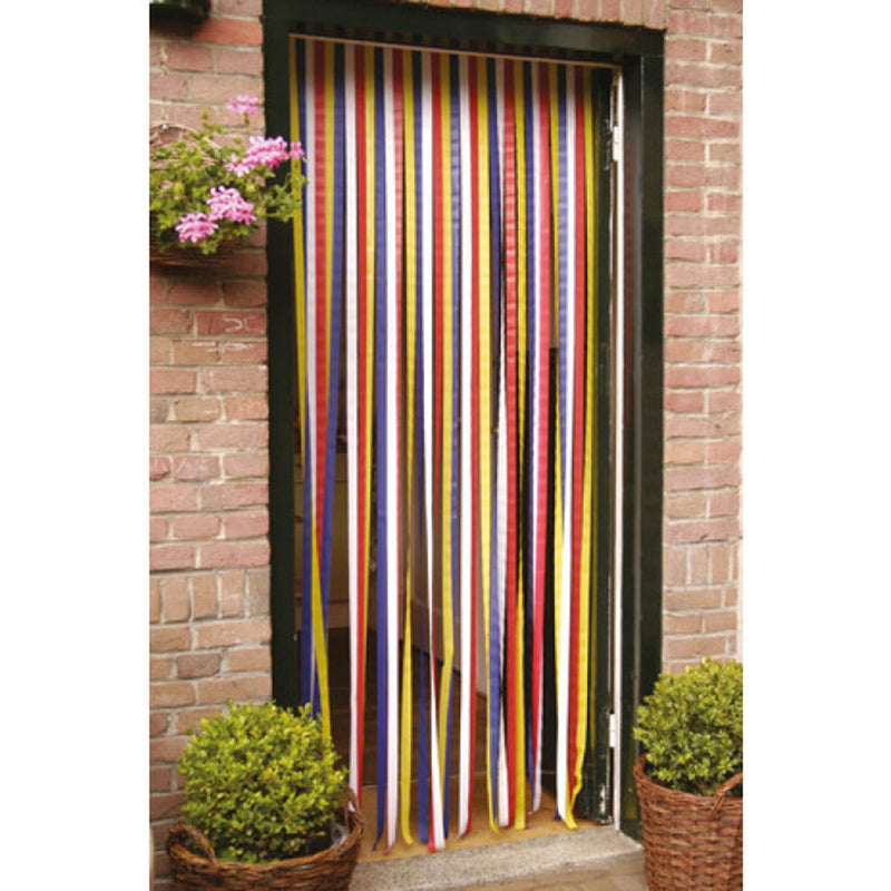 Afbeelding laden in galerijviewer, Vliegengordijn van linten ca. 90x210cm 36 strips van kunststof gemaakt
