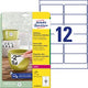 Weerbestendige labels avery l4776rev-20 wit 240 stuks