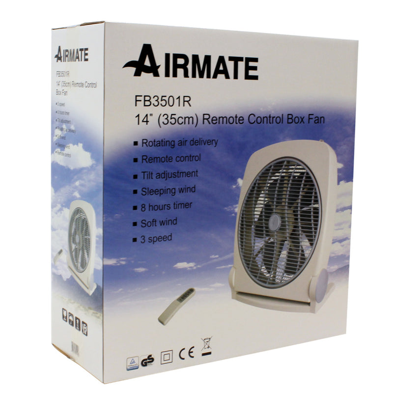 Afbeelding laden in galerijviewer, Airmate box ventilator + afstandsbediening 8u timer
