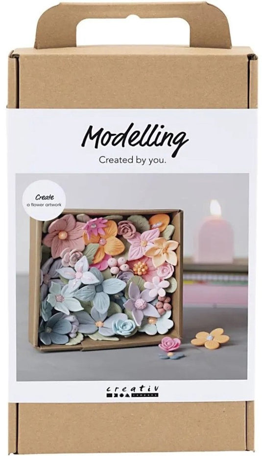 Creativ company cc hobbyset boetseren bloemen pastelkleuren