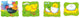 Groeipuzzel kip 4 lagen 18x18x1,3cm. 3+
