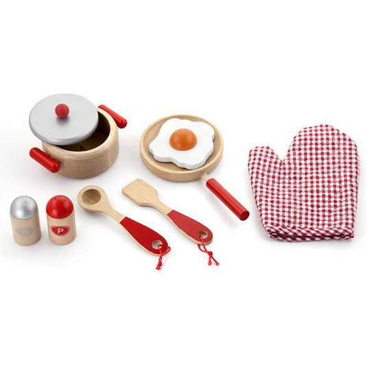 Keukenset rood 9-delig. 3+