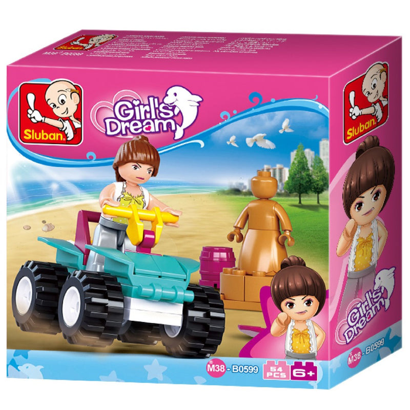 Afbeelding laden in galerijviewer, Sluban m38-b0599 girls dream beach quad 54-delig
