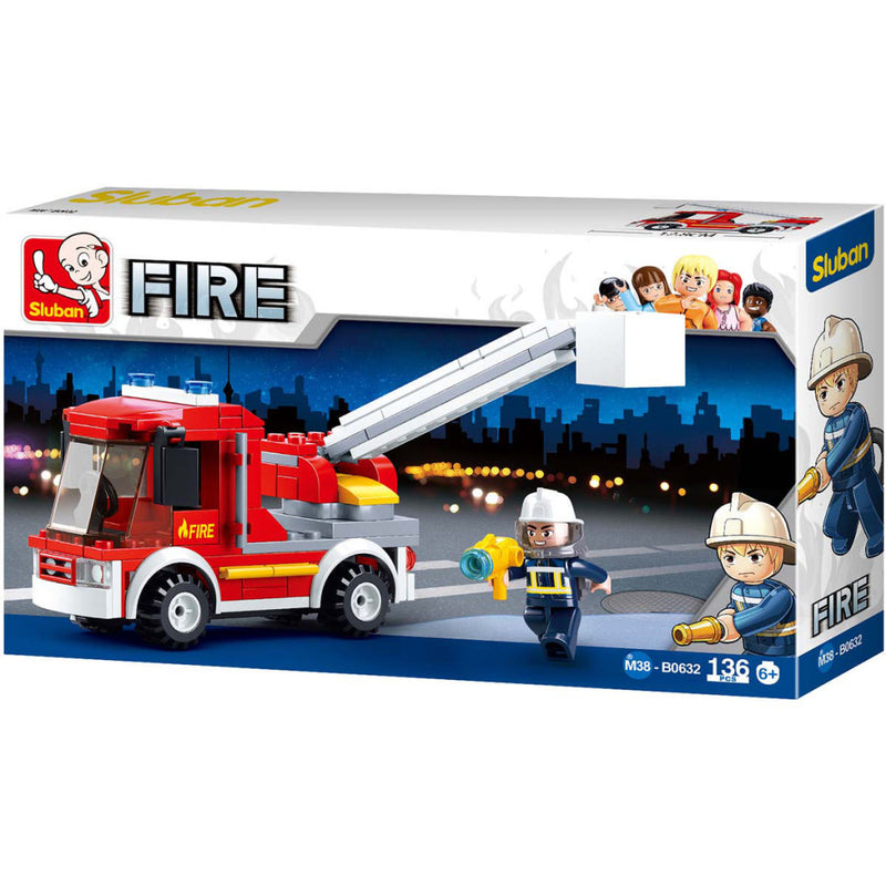 Afbeelding laden in galerijviewer, Sluban M38-B0632 Kleine Brandweer Hoogwerker
