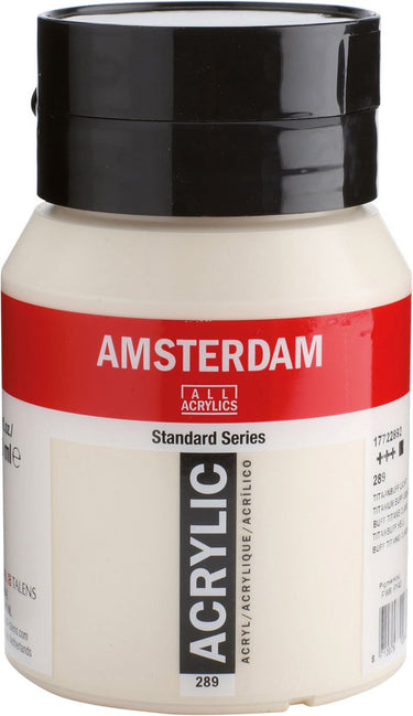 Amsterdam standard series acrylverf pot 500 ml titaanbuff licht 289