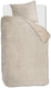 Ambiante plush teddy dekbedovertrek - eenpersoons - 140x200 220 - zand