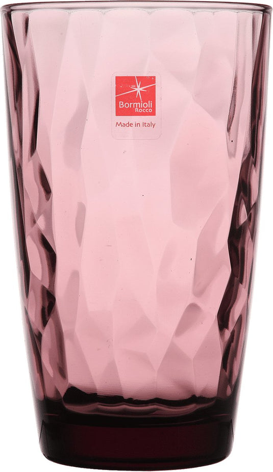 Bormioli rocco diamond longdrinkglas 47 cl paars - 6 stuks