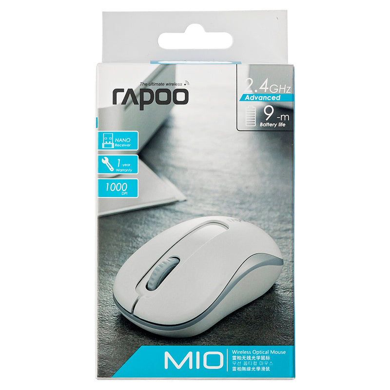 Afbeelding laden in galerijviewer, Rapoo muis opt. 2.4ghz wit m10
