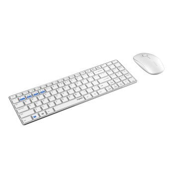Afbeelding laden in galerijviewer, Rapoo 9300m multimodus draadloze ultraslanke desktop combo set qwerty wit
