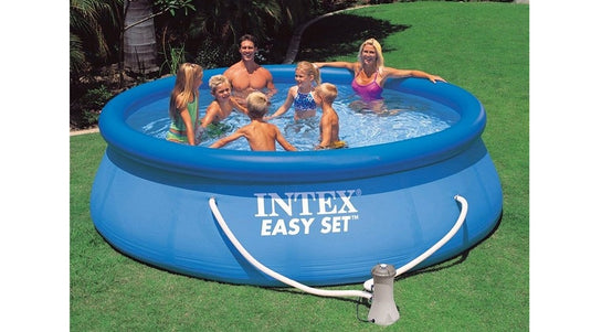 Intex easy set 28142gn zwembad 396x84cm + pomp